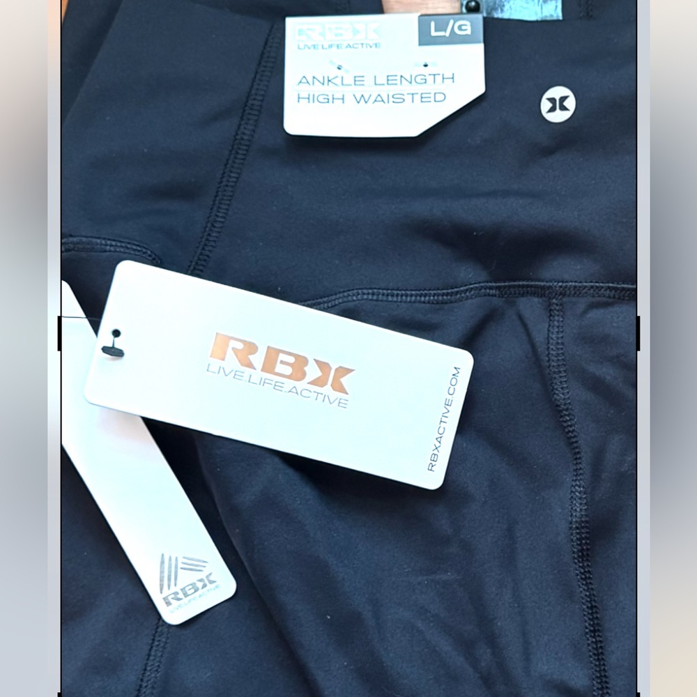 RBX High Waist Ankle Length Performance Leggings - Picture 7 of 10